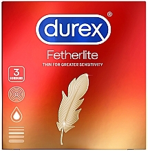 Презервативи, 3 шт. - Durex Fetherlite Condoms — фото N1
