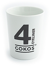 Парфумерія, косметика Склянка-підставка для пензлів і олівців "4 Eyeliner" - Gokos Cup Numbers