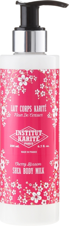 Молочко для тела - Institut Karite Cherry Blossom Collection Shea Body Milk — фото N1