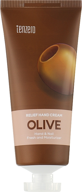 Рельефный крем для рук с экстрактом оливы - Tenzero Relief Hand Cream Olive — фото N1