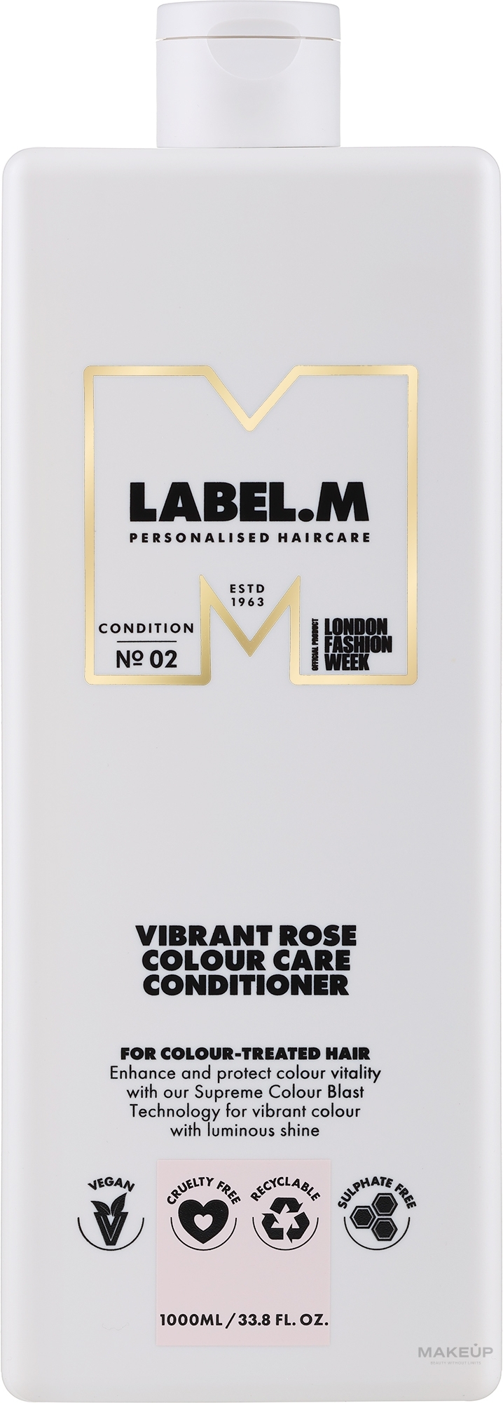 Живильний кондиціонер для фарбованого волосся - Label.m Professional Vibrant Rose Colour Care Conditioner — фото 1000ml