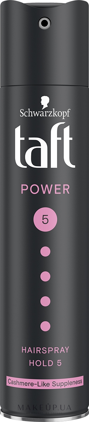 Лак для волос "Power. Нежность кашемира", мегафиксация 5 - Taft Cashmere Power 5 Hairspray — фото 250ml