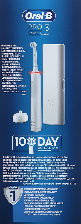 Електрична зубна щітка + чохол - Oral-B Pro 3 3500 D505.513.3X WT — фото N16