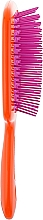 Расческа для волос, оранжевая с розовым - Janeke Superbrush — фото N2