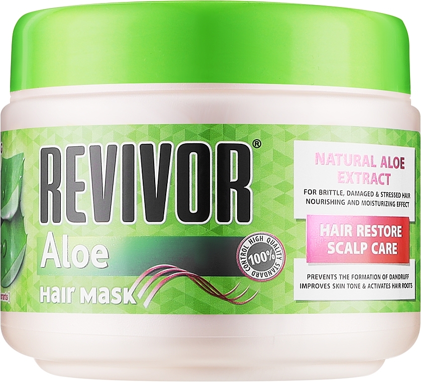Маска для ламкого, пошкодженого та ослабленого волосся - Revivor Aloe Hair Mask — фото N1