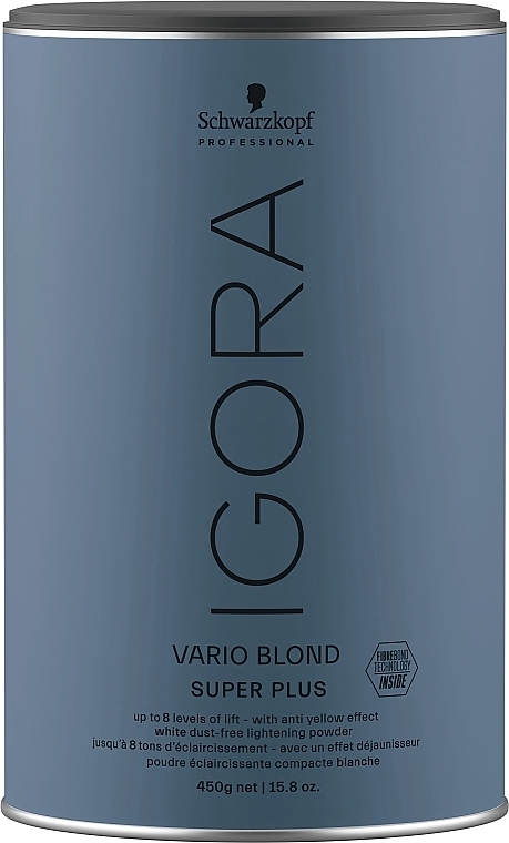 Освітлювальний порошок, що не створює пилу - Schwarzkopf Professional Igora Vario Blond Super Plus — фото N1