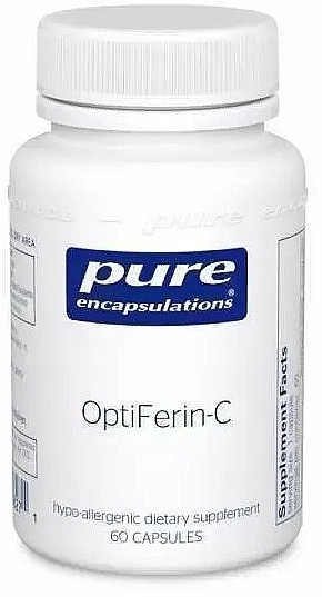 Диетическая добавка с железом "Оптиферин-С", капсулы - Pure Encapsulations OptiFerin-C — фото N1