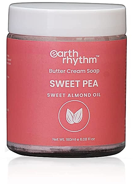 Крем-мило з олією солодкого горошку - Earth Rhythm Sweet Pea Butter Cream Soap — фото N2