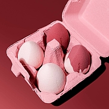 Набор мини спонжей, ягодный/розовый/скошенный розовый/скошенный розово-ягодный - Boho Beauty Bohoblender Mini — фото N2