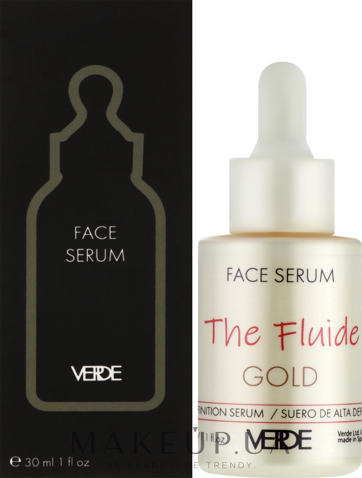 Сироватка флюїд для обличчя "The Fluide Gold" - Verde Face Serum — фото 30ml