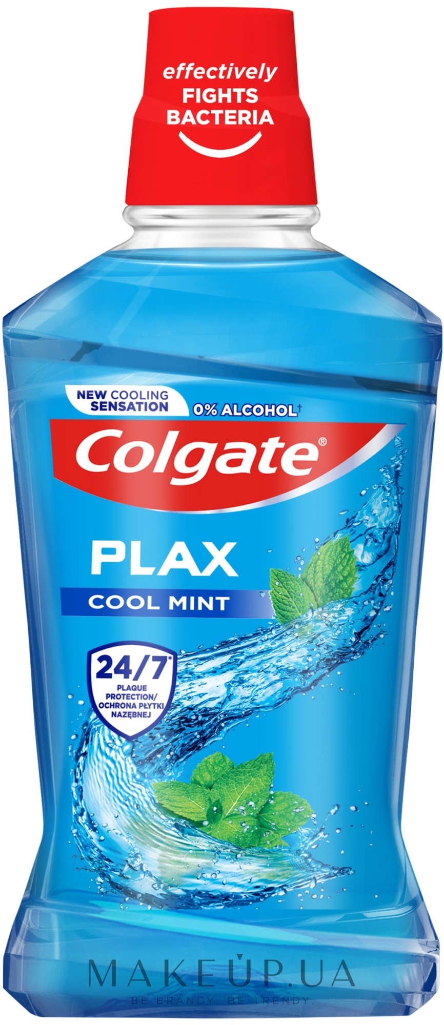 Ополаскиватель для рта "Освежающая мята" антибактериальный - Colgate Plax — фото 500ml