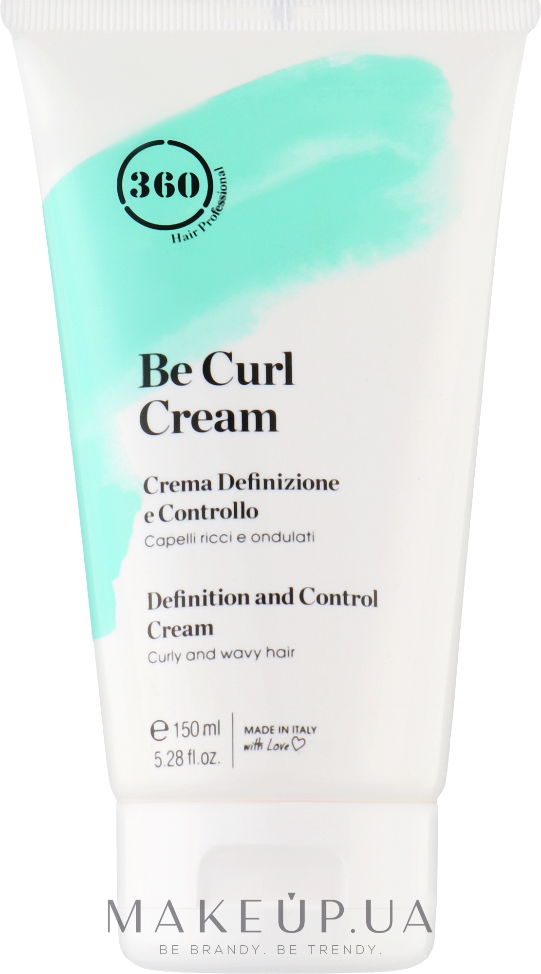 Зміцнювальний крем для хвилястого та кучерявого волосся - 360 Be Curl Cream — фото 150ml