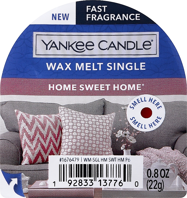 Ароматический воск - Yankee Candle Home Sweet Home Wax Melt Single — фото N1