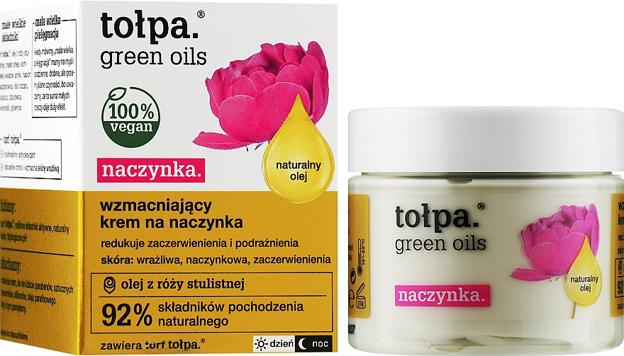 Укрепляющий крем для сосудистой кожи - Tolpa Green Oils Cream — фото N2