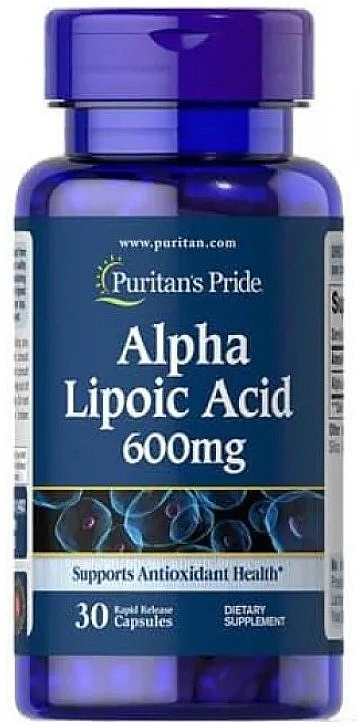 Альфа-липоевая кислота - Puritan's Pride Alpha Lipoic 600mg — фото N1