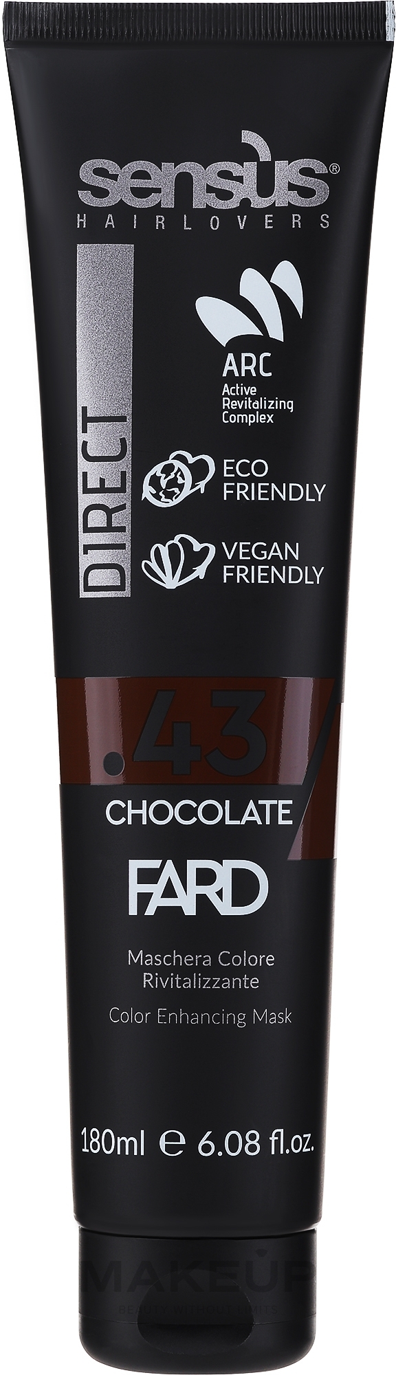 Маска для усиления цвета окрашенных волос - Sensus Direct Fard Color Enhancing Mask — фото .43 - Chocolate
