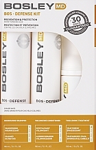 УЦЕНКА Набор для предупреждения истончения волос - Bosley Bos Defense Kit (shm/150 ml + cond/150 ml + treatm/100 ml) * — фото N2