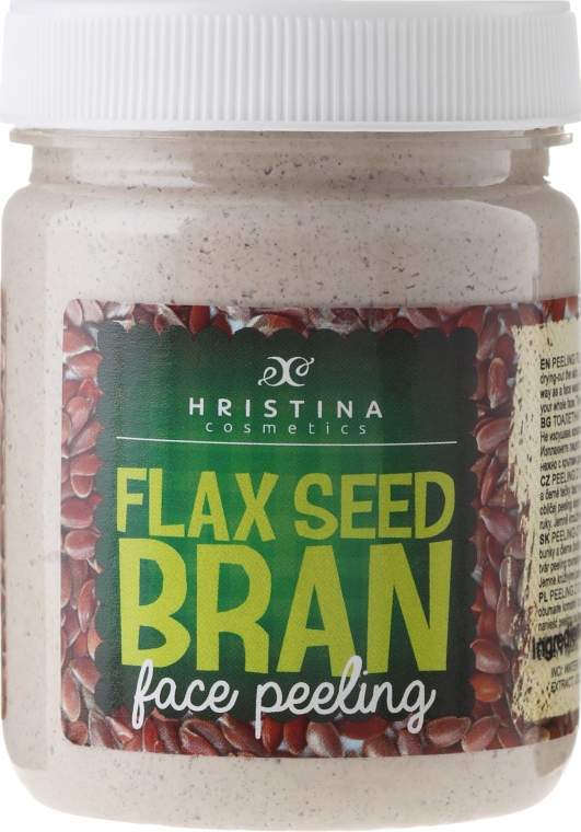 Пілінг для обличчя, з внасінням льону  - Hristina Cosmetics Flax Seed Bran Face Peeling — фото N1