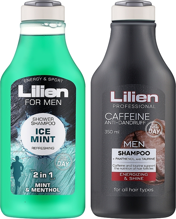 Набір - Lilien For Men Ice Mint (shm/350ml + sh/gel/350ml) — фото N2