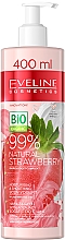 Зволожувально-розгладжувальний крем-йогурт для тіла - Eveline Cosmetics 99% Natural Strawberry — фото N1