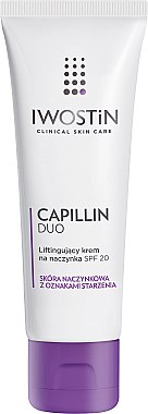 Дневной крем для лица с лифтинг-эффектом от покраснений - Iwostin Capillin Duo Day SPF20 — фото N1