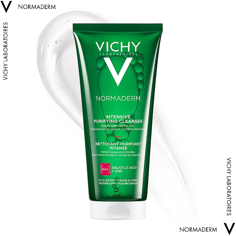Гель для глубокого очищения жирной, склонной к недостаткам кожи лица и тела - Vichy Normaderm Intensive Purifying Cleanser — фото N5