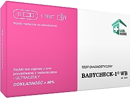 Парфумерія, косметика Тест на вагітність за кров'ю - Lab.Home Babycheck-1 WB