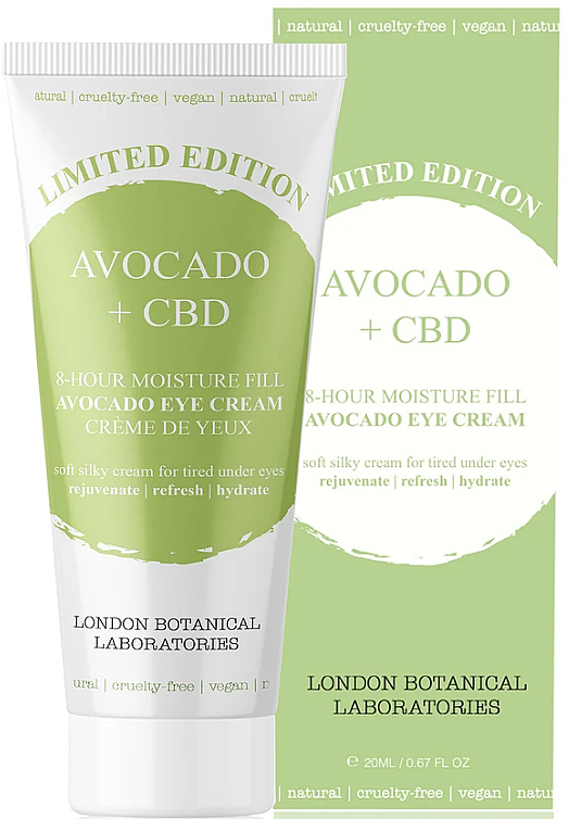 Крем для очей - London Botanical Laboratories Limited Edition Avocado+CBD 8-Hour Moisture Fill Eye Cream — фото N1