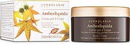 Ароматизированный крем для тела "Легкая амбра" - L'Erbolario Ambraliquida Crema Per Il Corpo — фото N2