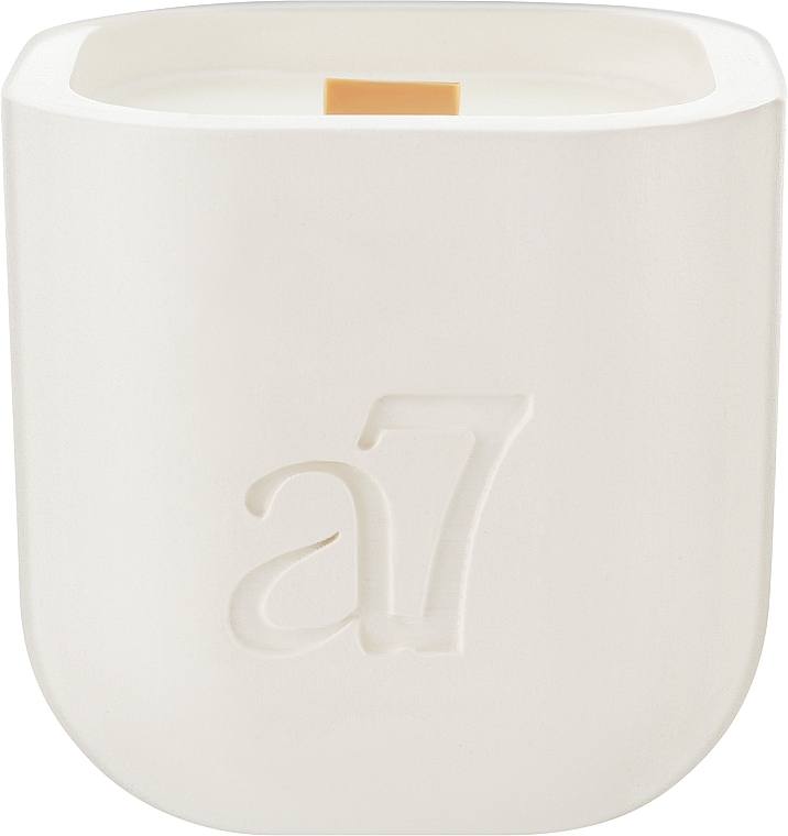Ароматическая соевая свеча, белая - A7 Candles Salted Caramel — фото N5