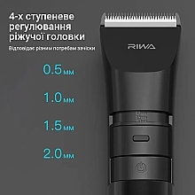 Машинка для стрижки, черная - Xiaomi Riwa RA-6110 Black — фото N2