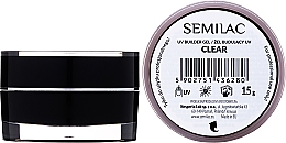 Парфумерія, косметика Будівельний гель для нарощування нігтів - Semilac UV Builder Gel Clear