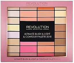 Духи, Парфюмерия, косметика Набор для макияжа - MakeUp Revolution Blush Light & Contour Palette 2018