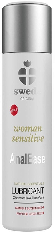 Анальный лубрикант на водной основе - Swede Woman Sensitive AnalEase Lubricant — фото N1