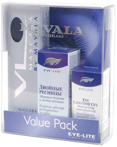 Набор "Роскошные ресницы" - Mavala Value Pack Eye-Lite (double-lash/10ml + mascara/10ml + gel/5ml)