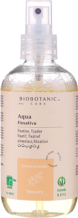 Фіксувальний еліксир для локонів - BioBotanic BioCare Aqua Fixative Elixir — фото N1