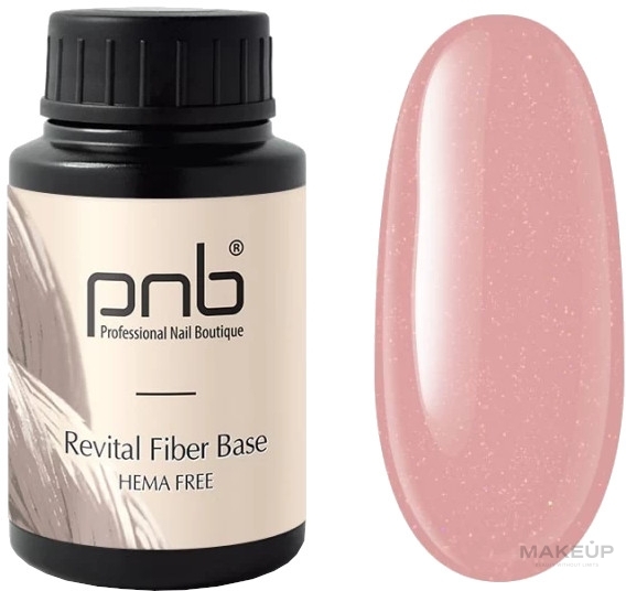 Восстанавливающая база с нейлоновыми волокнами, 30 мл - PNB Revital Fiber Base — фото Floral Nude