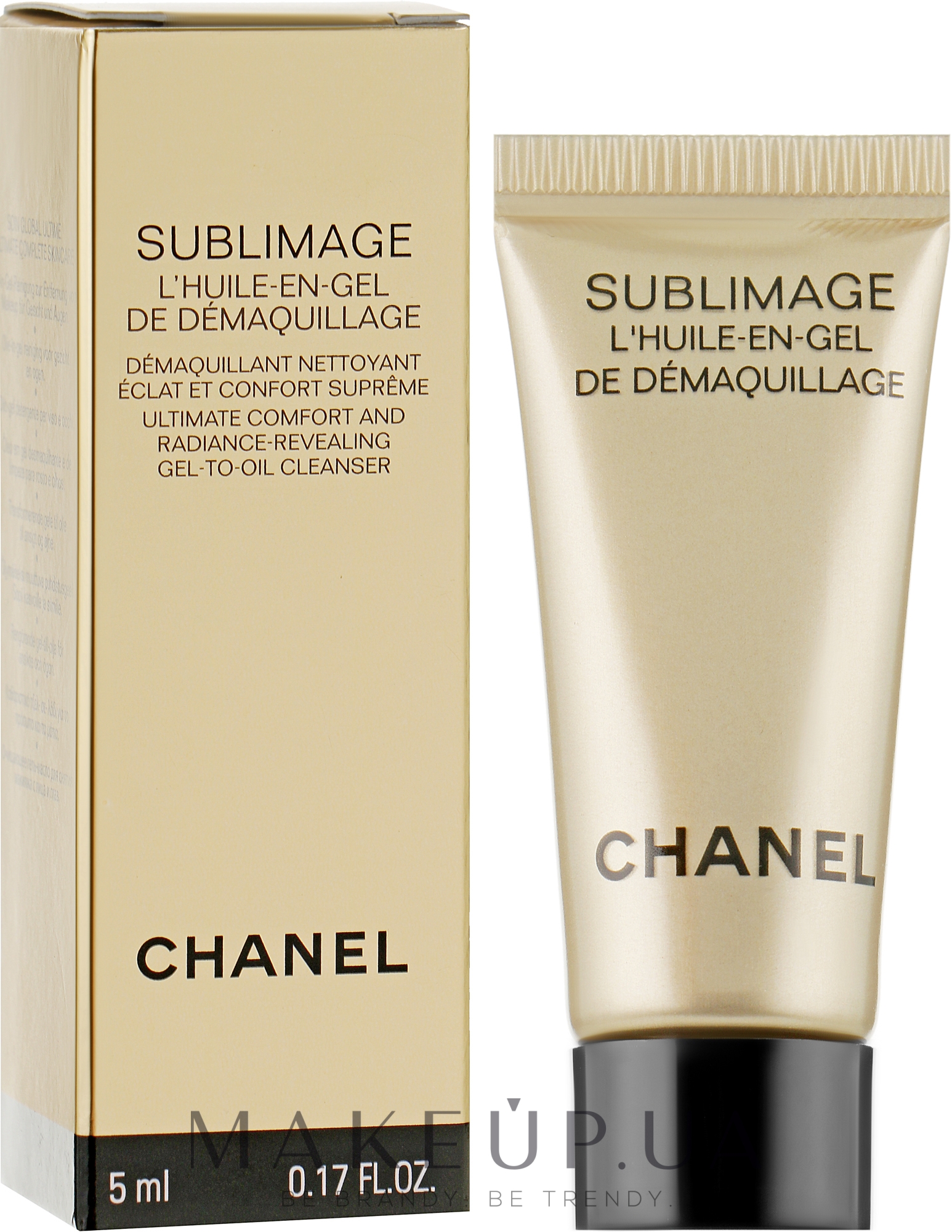 Очищувальна гель-олія для зняття макіяжу з обличчя й очей - Chanel Sublimage L'Huile-En-Gel De Demaquillage (пробник) — фото 5ml