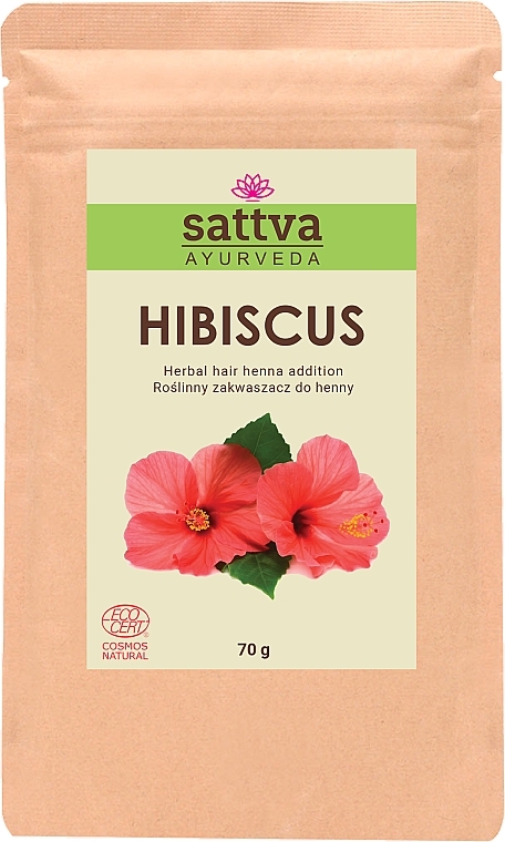 Маска для волосся - Sattva Hibiscus Herbal Hair Henna Adition — фото N1