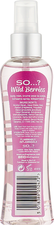 Спрей для тела - So…? Wild Berries Body Mist — фото N2