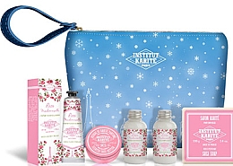 Парфумерія, косметика Набір для тіла, 6 продуктів - Institut Karite Christmas Set Rose Mademoiselle Winter in Paris