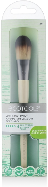 Кисть для тональной основы - EcoTools Flat Foundation Brush — фото N1