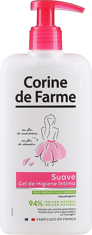 Ультрамягкий гипоалергенный гель для интимной гигиены - Corine De Farme Soft Comfort And Wellness Intimate Gel — фото N1