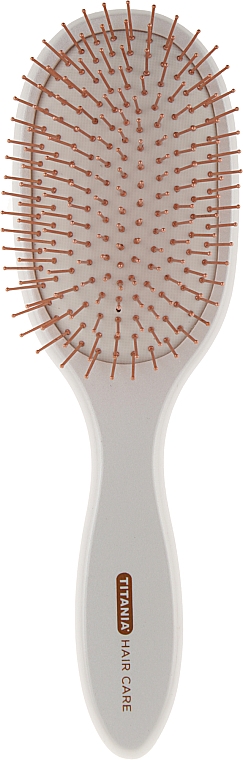 Щетка для волос массажная, овальная, 22см - TITANIA — фото N1