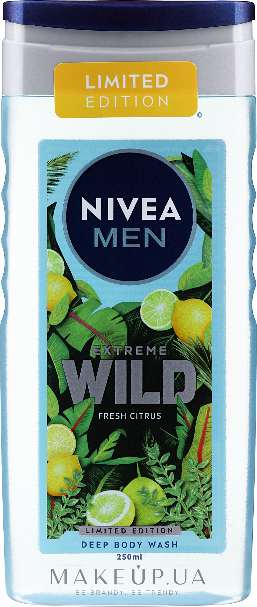 Гель для душа - NIVEA MEN Extreme Wild Fresh Citrus Deep Body Wash — фото 250ml