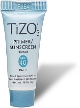 Крем-праймер для лица минеральный, солнцезащитный с оттенком - TiZO Primer Sunscreen Tinted SPF 40 (мини) — фото N1