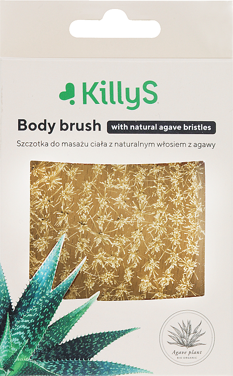 Щетка для тела с натуральной щетиной агавы - KillyS Body Brush — фото N3