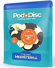 Сменные шлифовальные диски для педикюра L 180/25 мм - Clavier Medisterill PodoDisc — фото N1