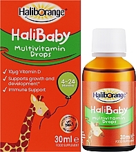 Мультивитамины для малышей, капли - Haliborange HaliBaby Multivitamin Drops — фото N2
