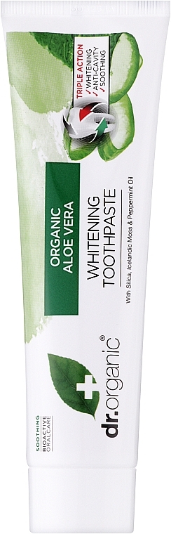 Зубная паста "Алоэ Вера" - Dr. Organic Aloe Vera Whitening Toothpaste — фото N1